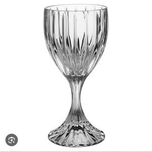 Mikasa Clear Fluted Crystal-Style Goblet